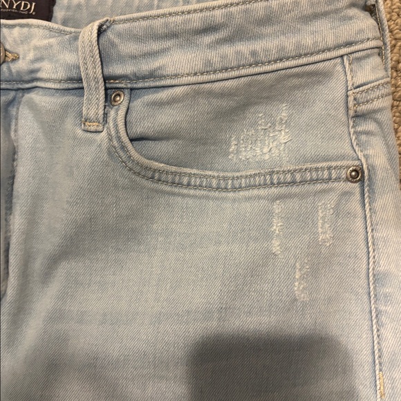 NYDJ Womens Zoey Distressed Jean Short 14 - Picture 4 of 6